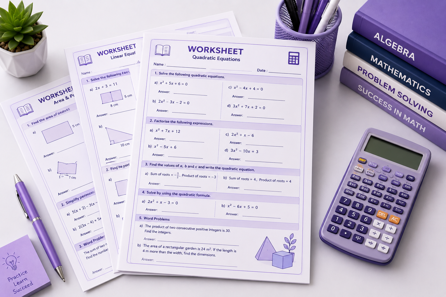 Worksheets